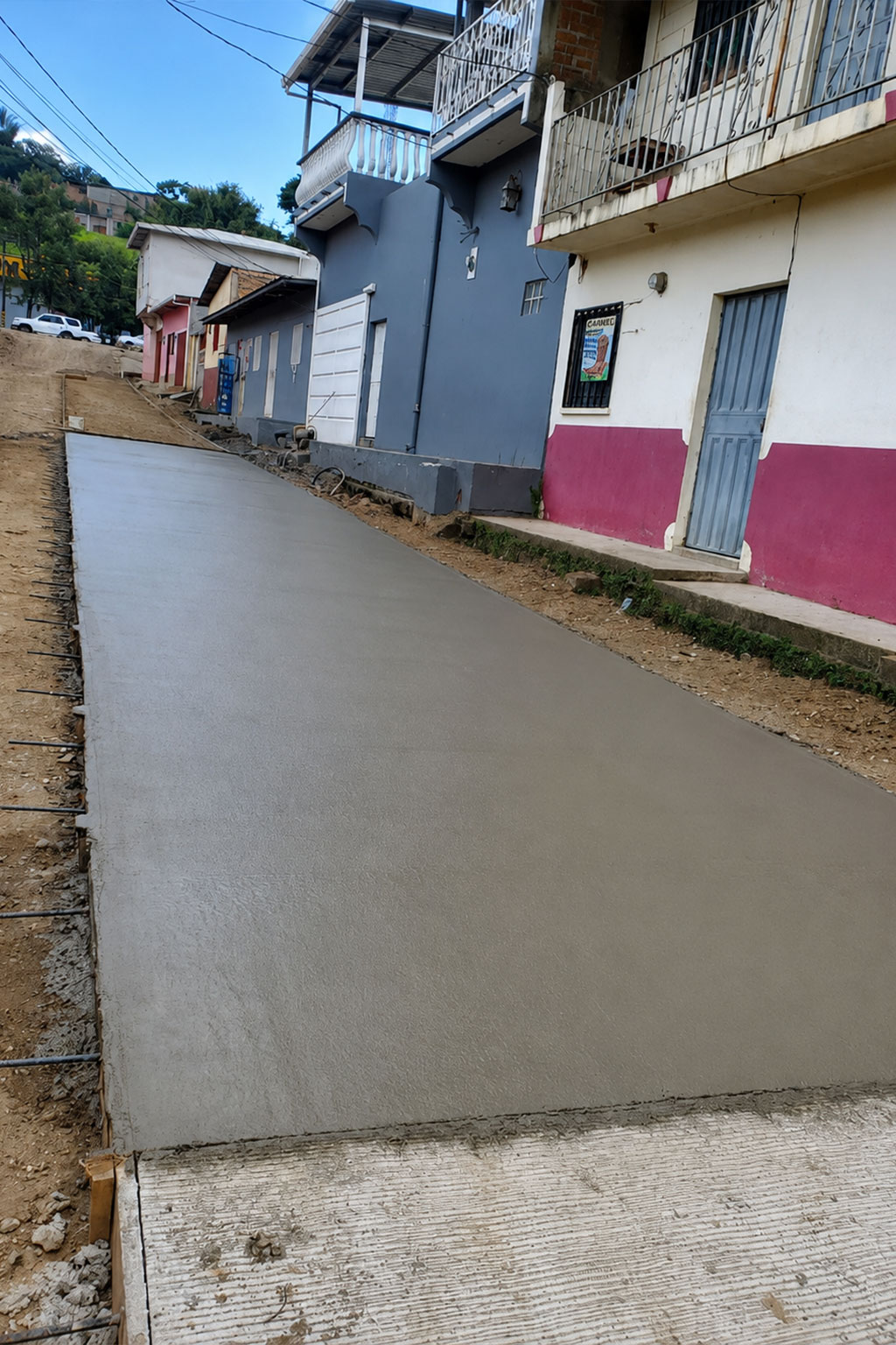 Pavimentación con concreto hidráulico en Danlí, El Paraíso